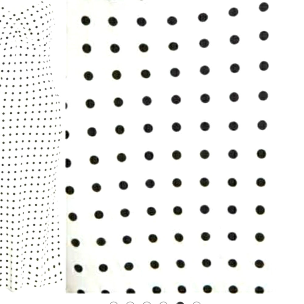 White polka dot dress